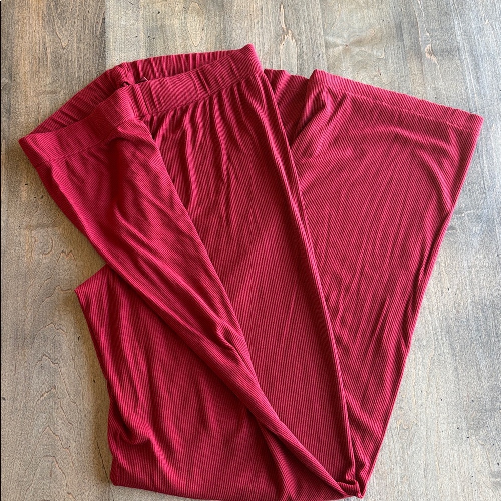 SKIMS Soft Lounge Ribbed Pajama Pants | Brick | - Picture 7 of 8